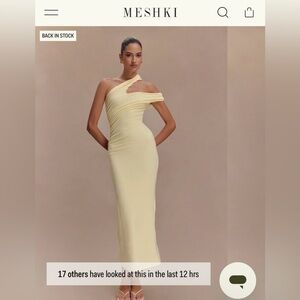 Meshki One-Shoulder Yellow Dress